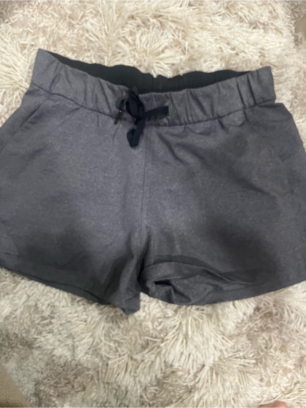 lululemon athletica Women's Drawstring Athletic Shorts in Charcoal Gray